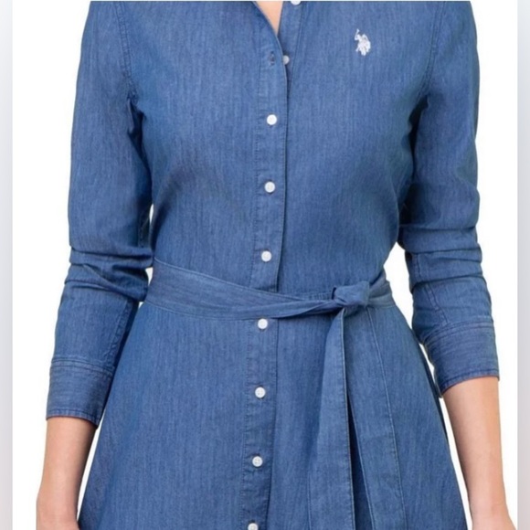 U.S. Polo Assn Women's Shirt Dress XL - Picture 4 of 6